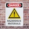 Signmission Hazardous Materials Danger Sign, Plastic, 7in W x 10in L, 2PK OS-2PACK-DS-P-710-V-1315 - alternate 5